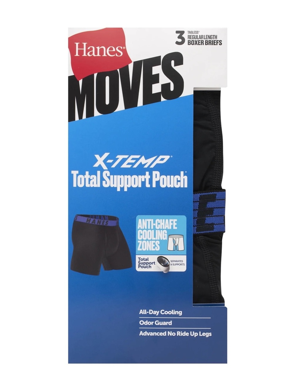 Hanes Moves Boxer Briefs Small